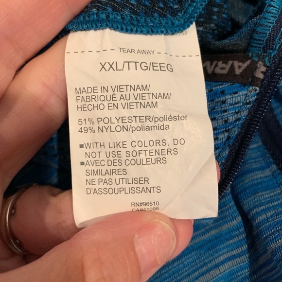 Under Armour Men's Seamless 1/2 Zip Pullover Electric Blue XXL - Picture 5 of 5